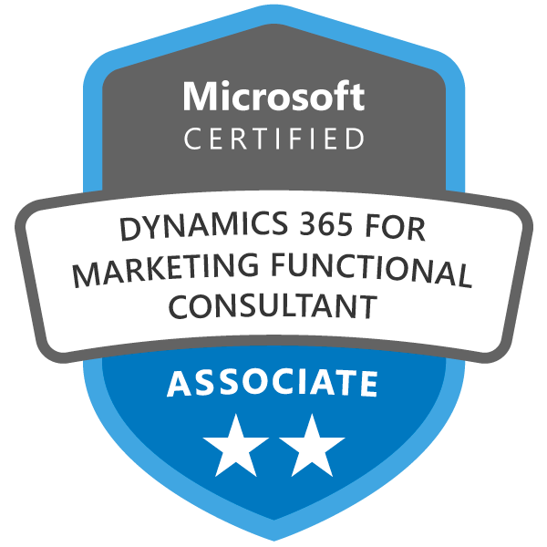 Microsoft Certified: Dynamics 365 for Marketing Functional Consultant Associate