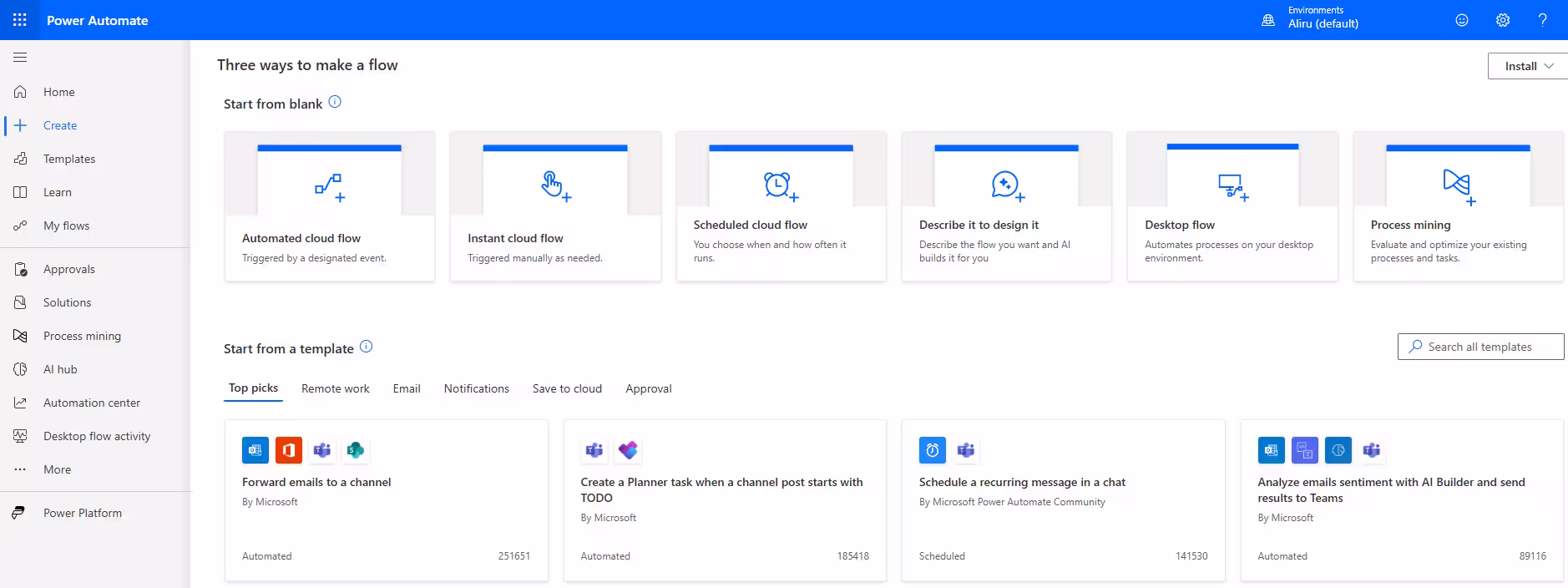 Power Automate Screenshot