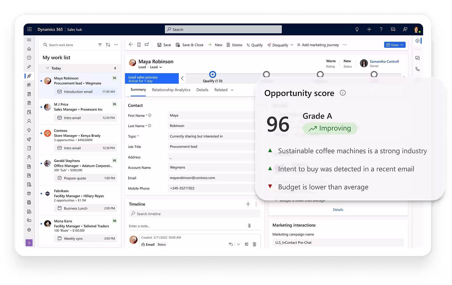 Dynamics 365 Sales
